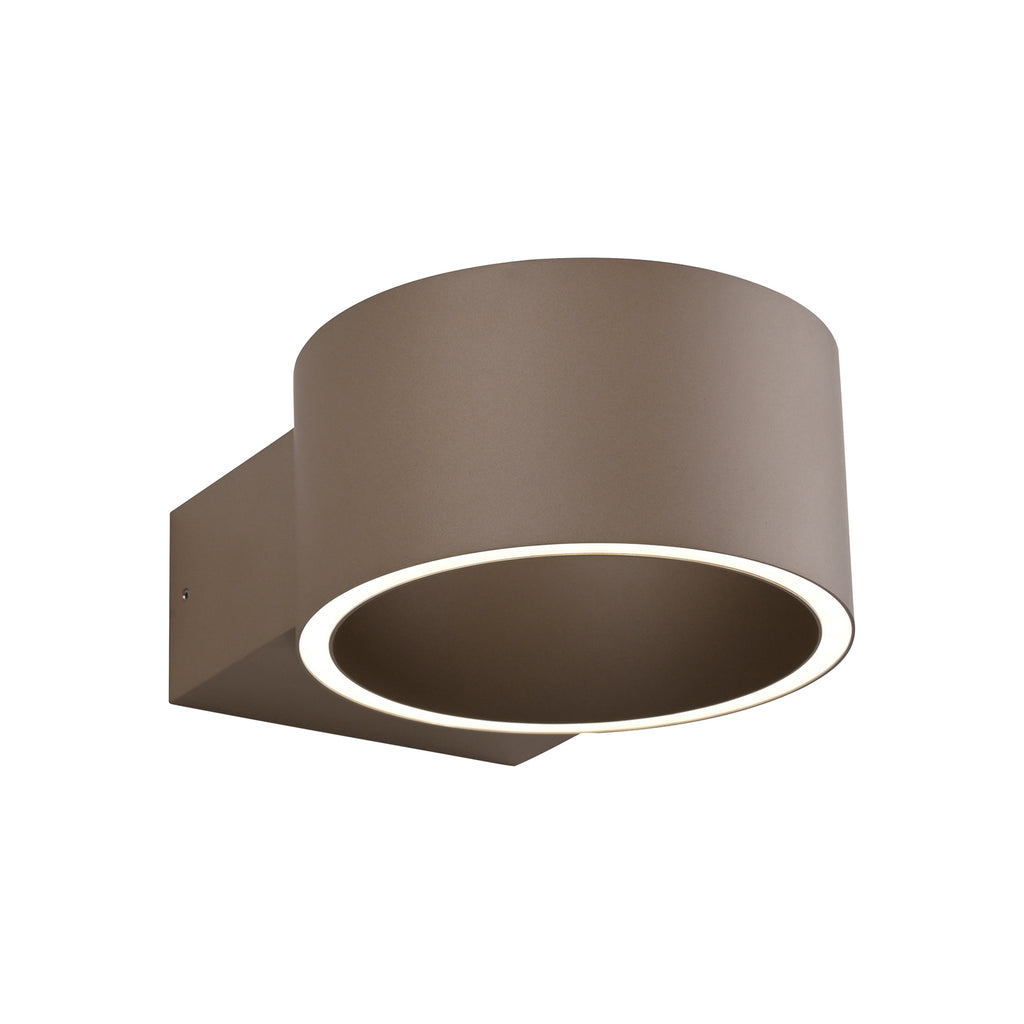 LED vegglampe PURE Clipse dimbar bronse aluminium nærbilde