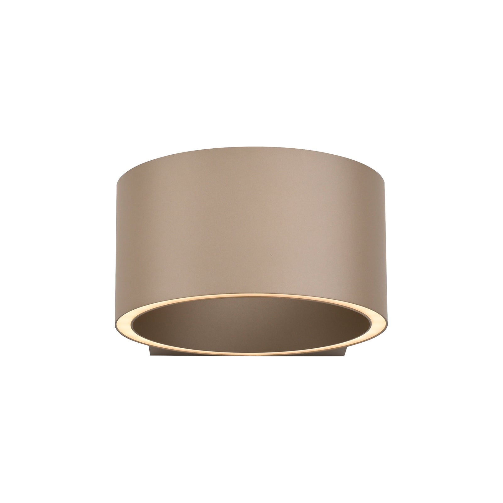 LED vegglampe PURE Clipse bronse aluminium lys opp