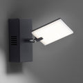 LED vegglampe PURE Mira dimbar CCT fjernkontroll svart forfra