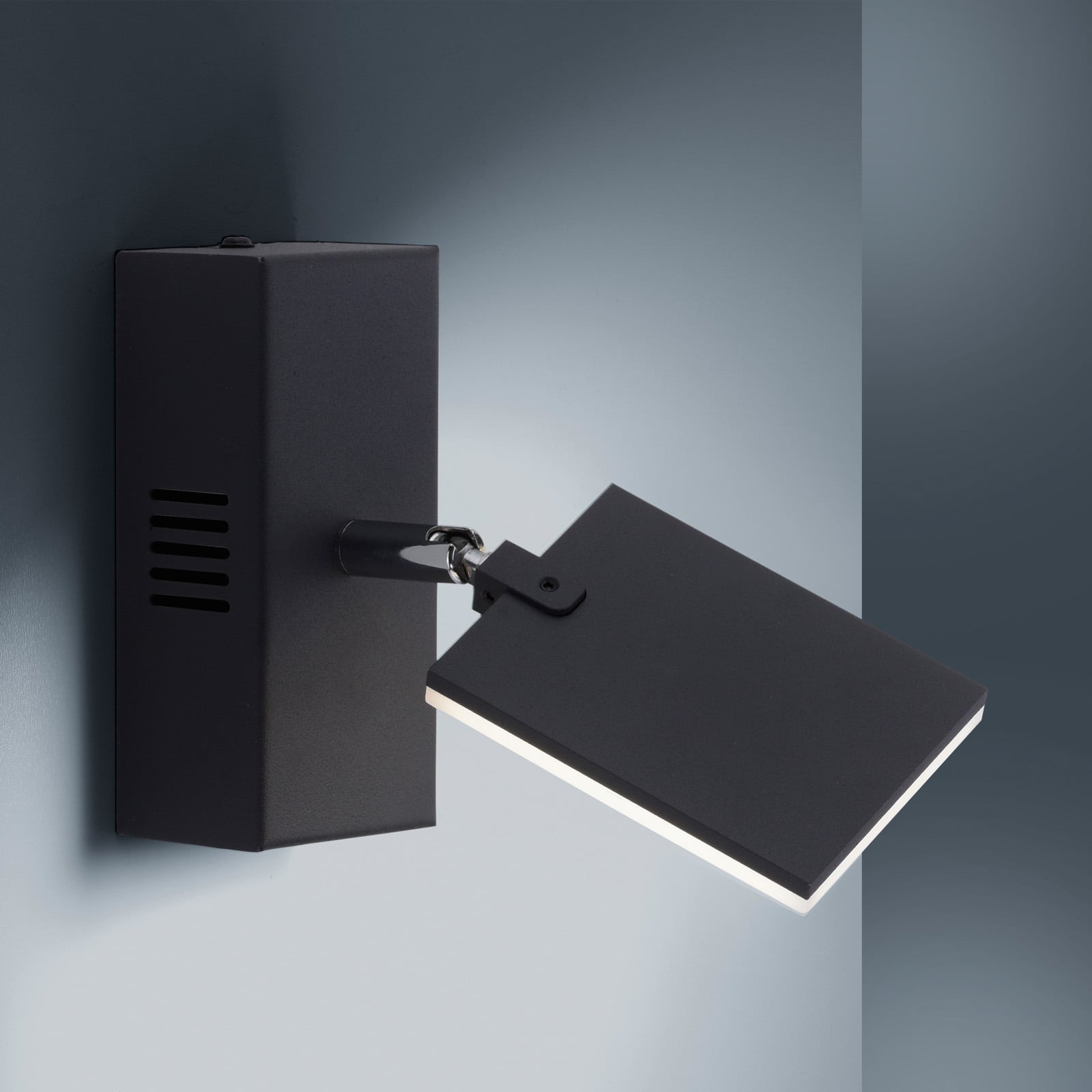 LED vegglampe PURE Mira dimbar CCT fjernkontroll svart - PURE