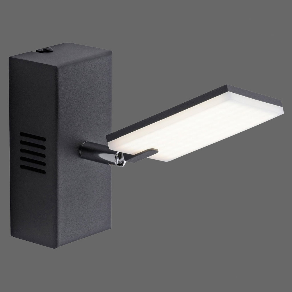 LED vegglampe PURE Mira dimbar CCT fjernkontroll svart - PURE