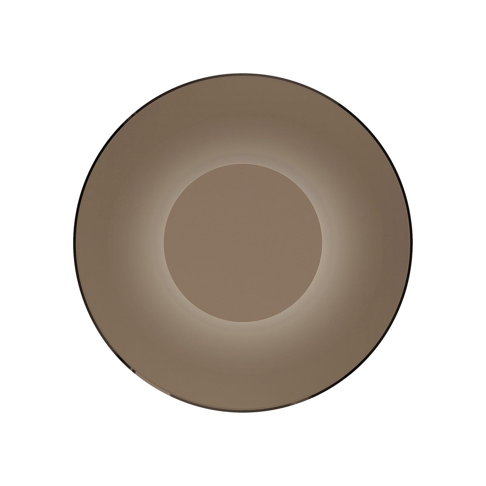 Nærbilde av LED vegglampe PURE Moon ravglass bronse Ø32 cm