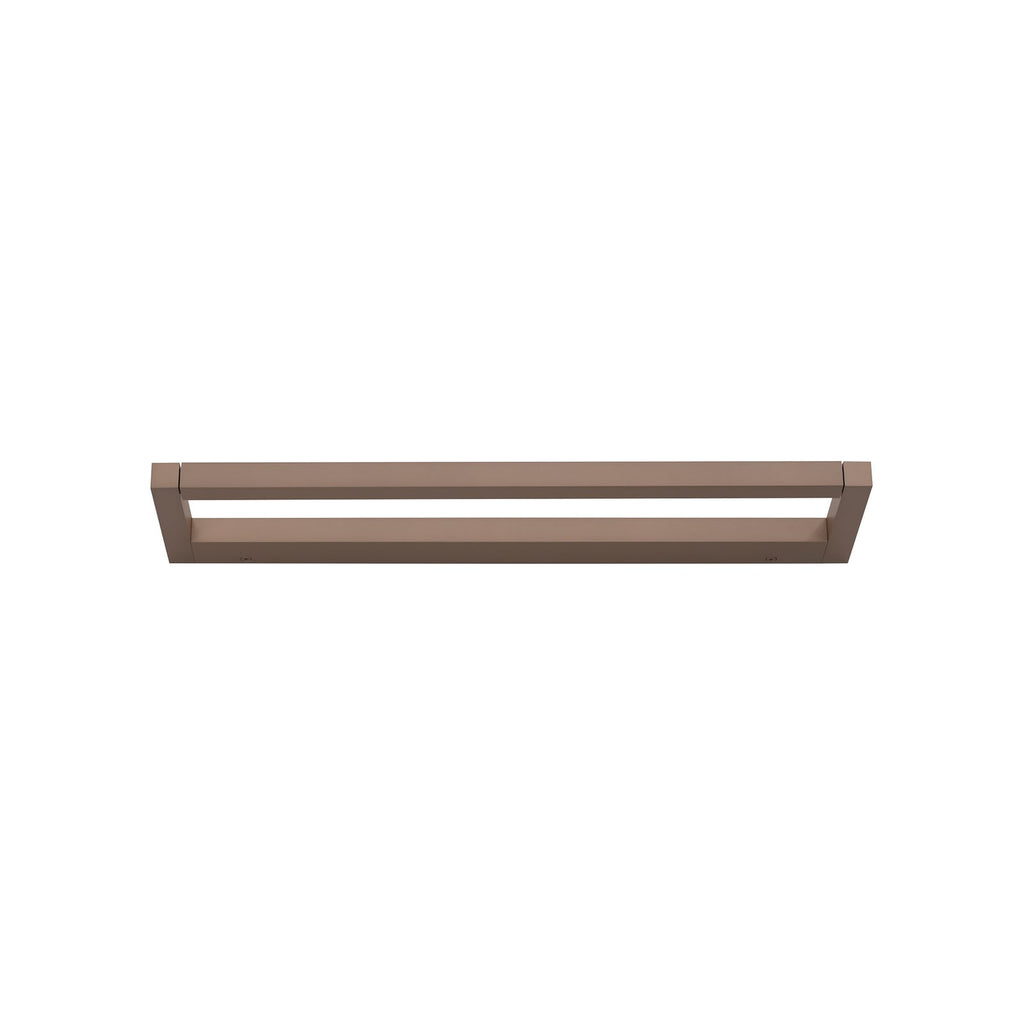 LED vegglampe Puro aluminium bronse 50 cm dimbar berøringsdimmer nærbilde av aluminium