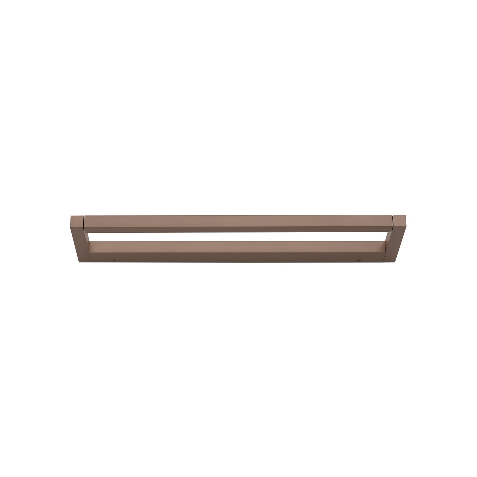 LED vegglampe Puro aluminium bronse 50 cm dimbar berøringsdimmer nærbilde av aluminium