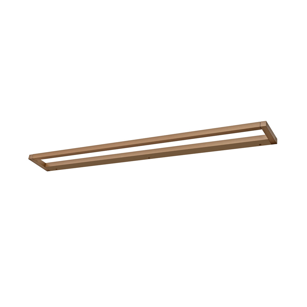 LED vegglampe Puro dimbar aluminium bronse detalj