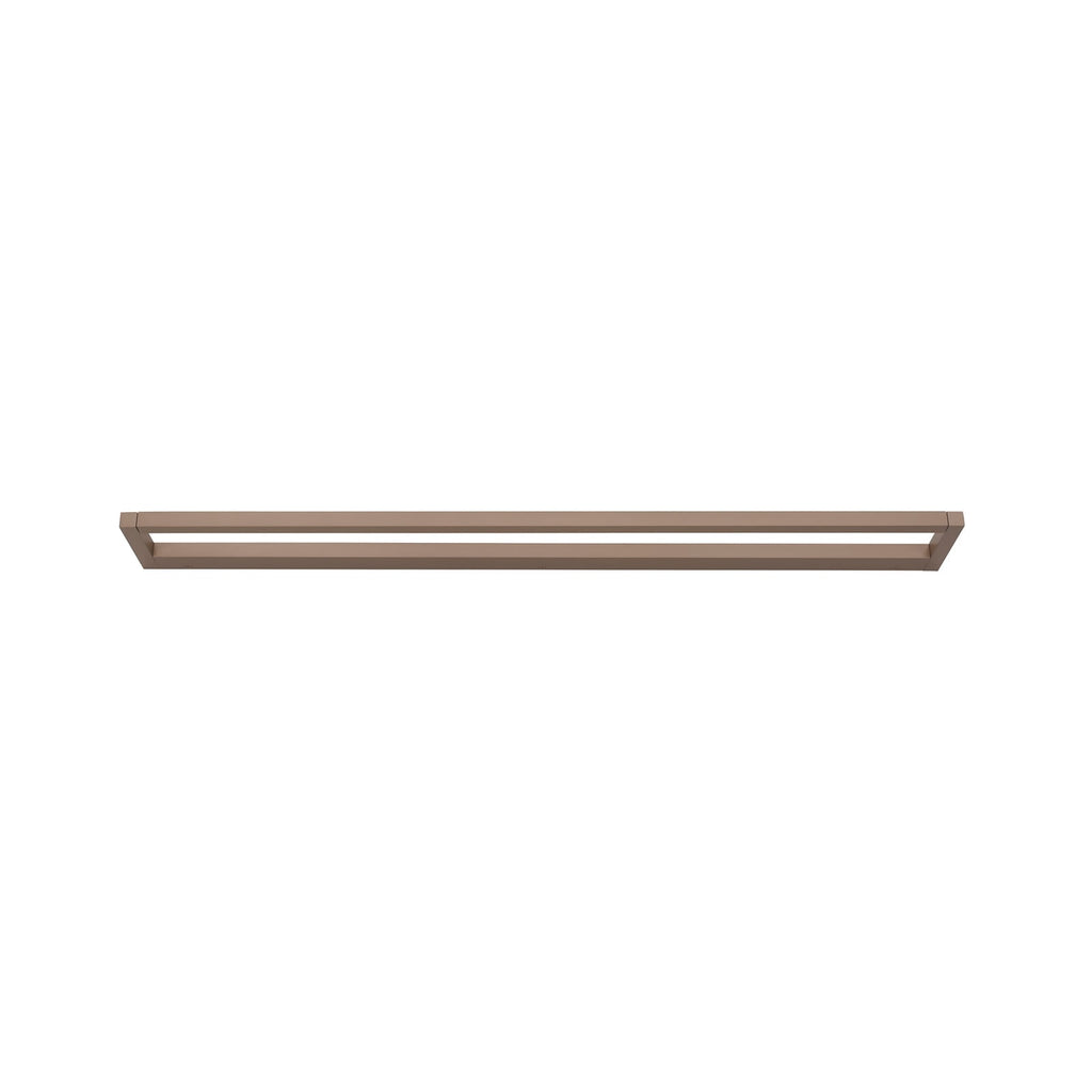 LED vegglampe Puro dimbar aluminium bronse montert
