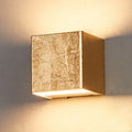 LED vegglampe Quentin gull metall forfra