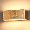 LED vegglampe Quentin gullfarget metall forfra