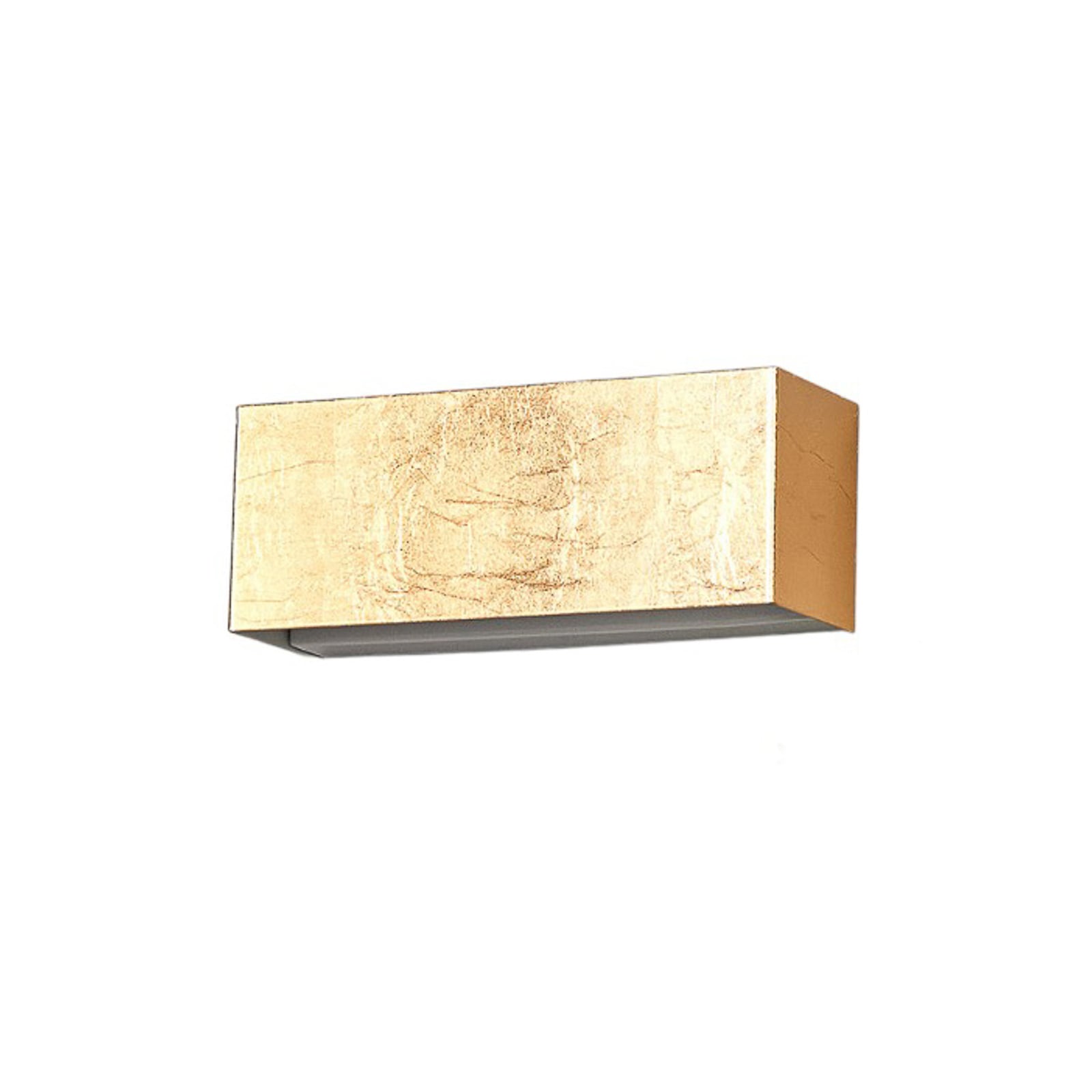 LED vegglampe Quentin gullfarget metall montert i rom