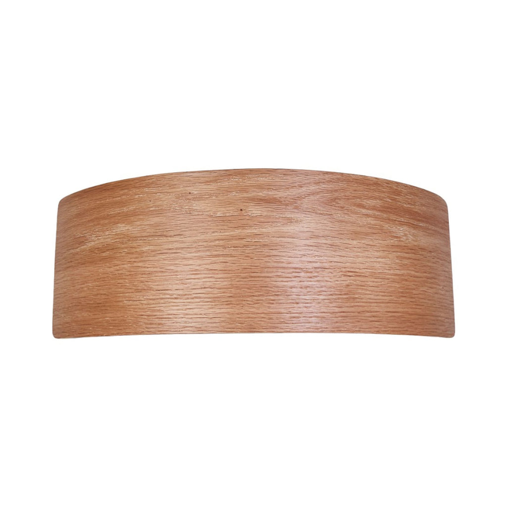 LED vegglampe Rafailia tre mørkebrun 33 cm detalj av tre