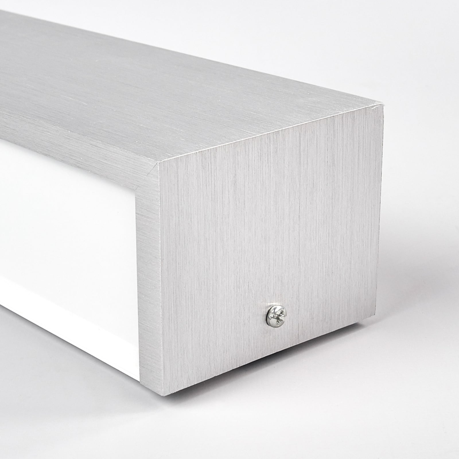 LED vegglampe Ranik børstet aluminium 40 cm sideprofil