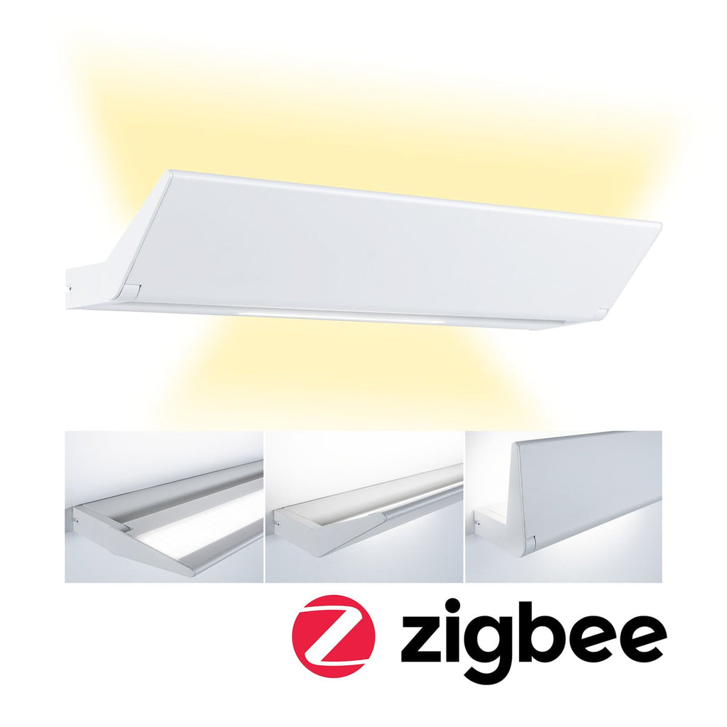 LED vegglampe Ranva aluminium CCT Zigbee 55 cm hvit forfra