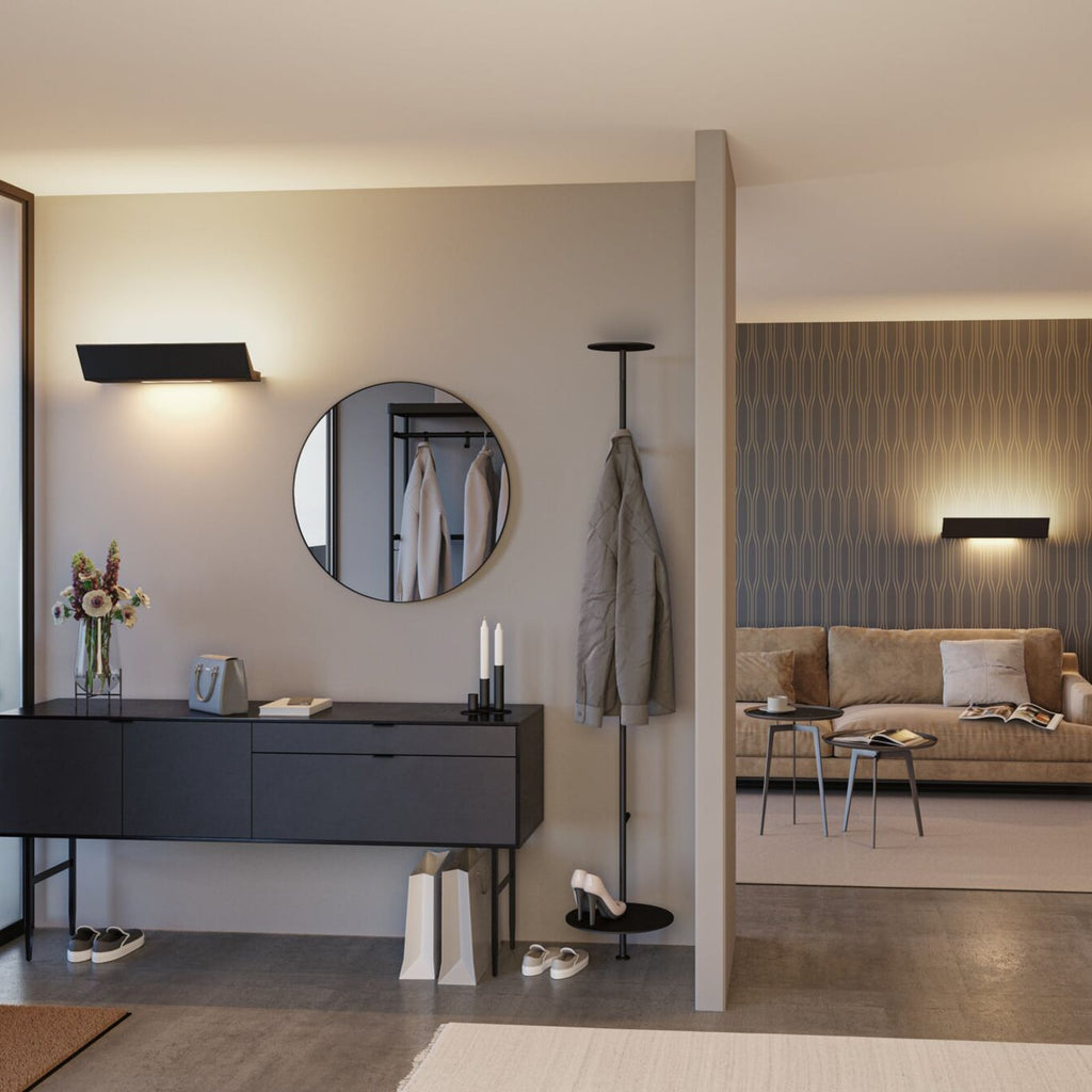 LED vegglampe Ranva dimbar ZigBee CCT aluminium svart detalj
