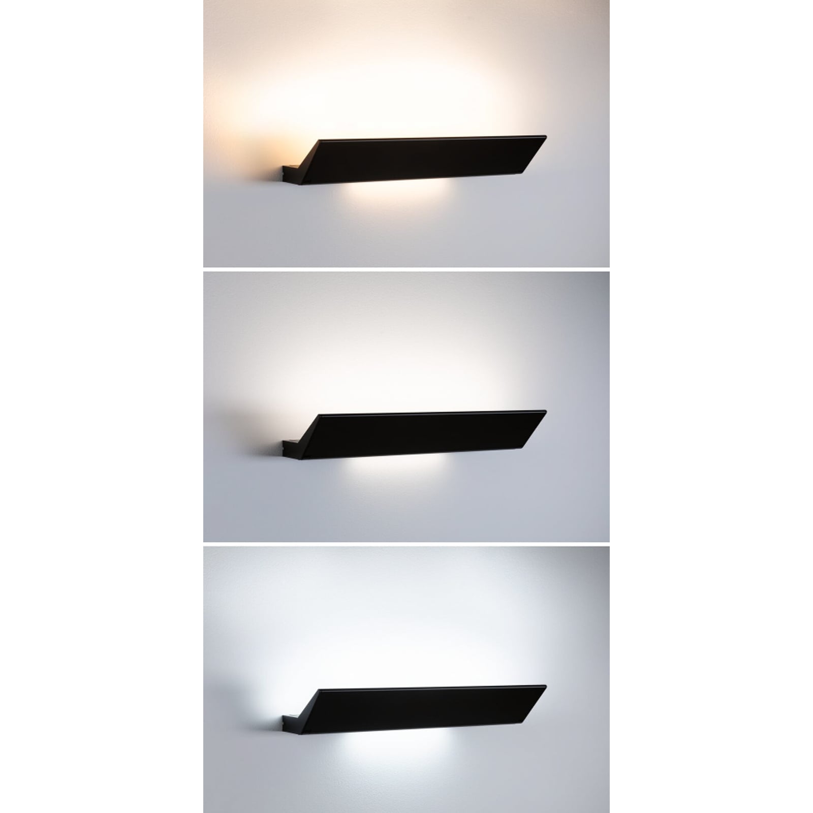 LED vegglampe Ranva dimbar ZigBee CCT aluminium svart appstyring