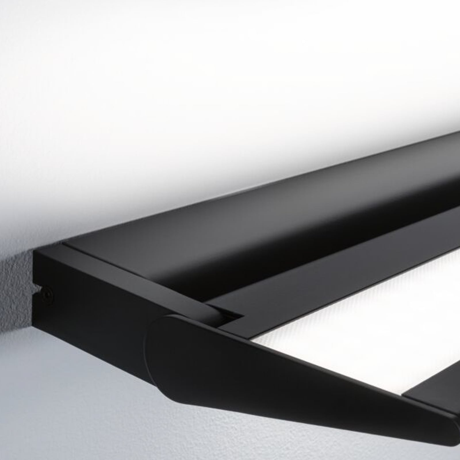 LED vegglampe Ranva wallwasher dimbar svart 55 cm Paulmann montert