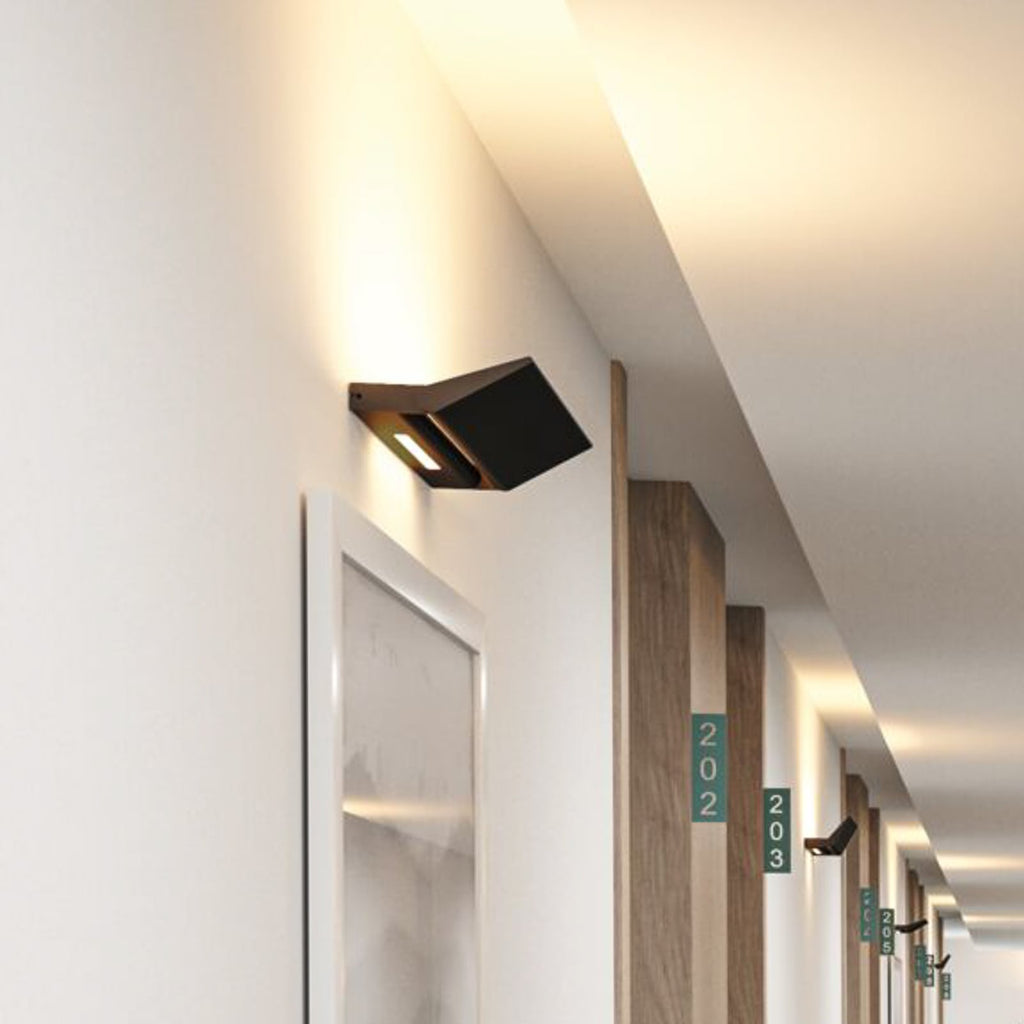 LED vegglampe Ranva wallwasher dimbar svart 55 cm Paulmann nærbilde