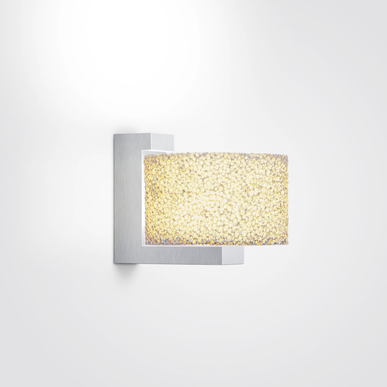 LED vegglampe Reef keramikkskum dimbar 8W 2700K detalj nærbilde