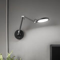 LED vegglampe Regina svart CCT dimbar justerbar 9W forfra