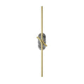 LED vegglampe Renaissance 2-lys messing/marmor 63 cm forfra