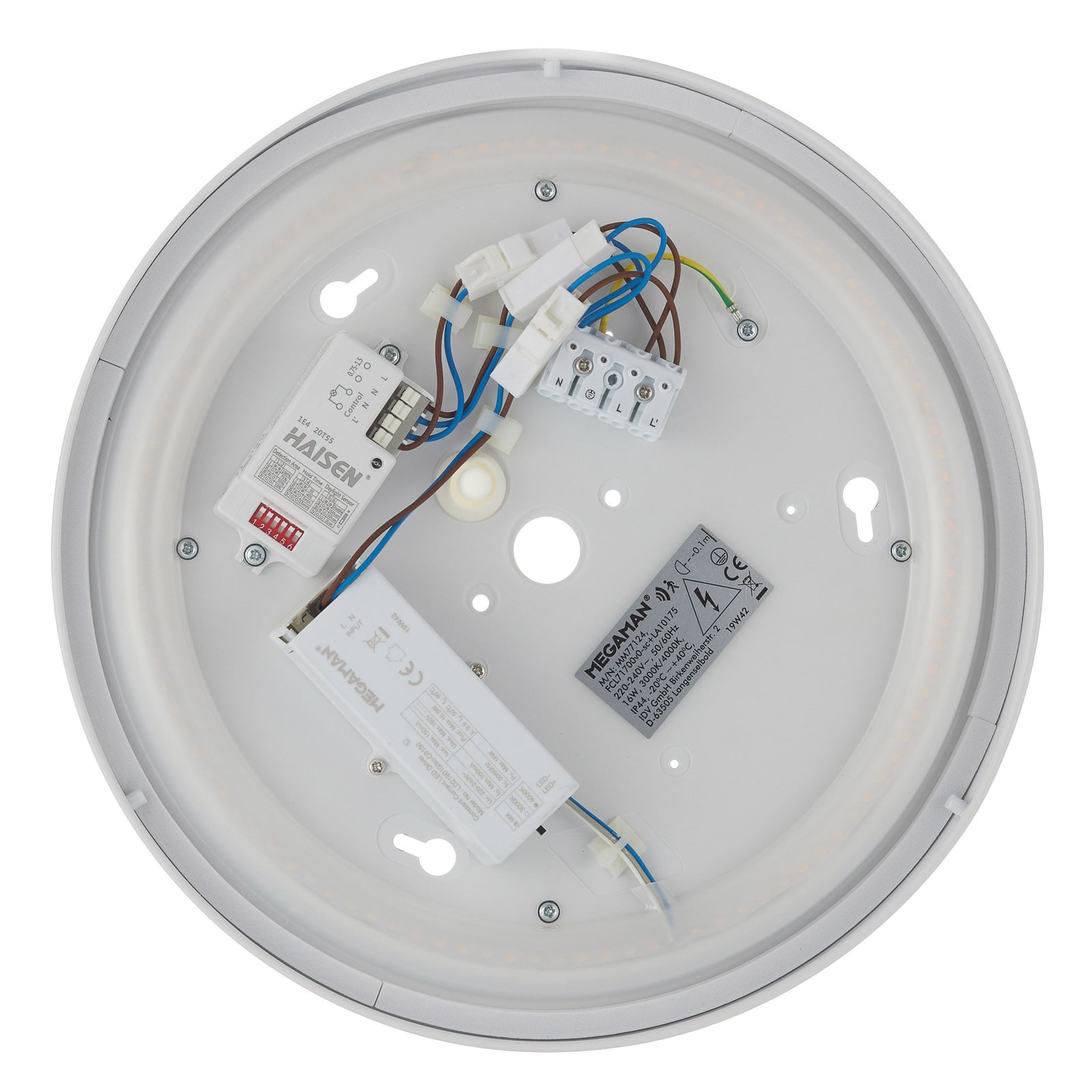 LED-vegglampe Renzo+ montert i gang