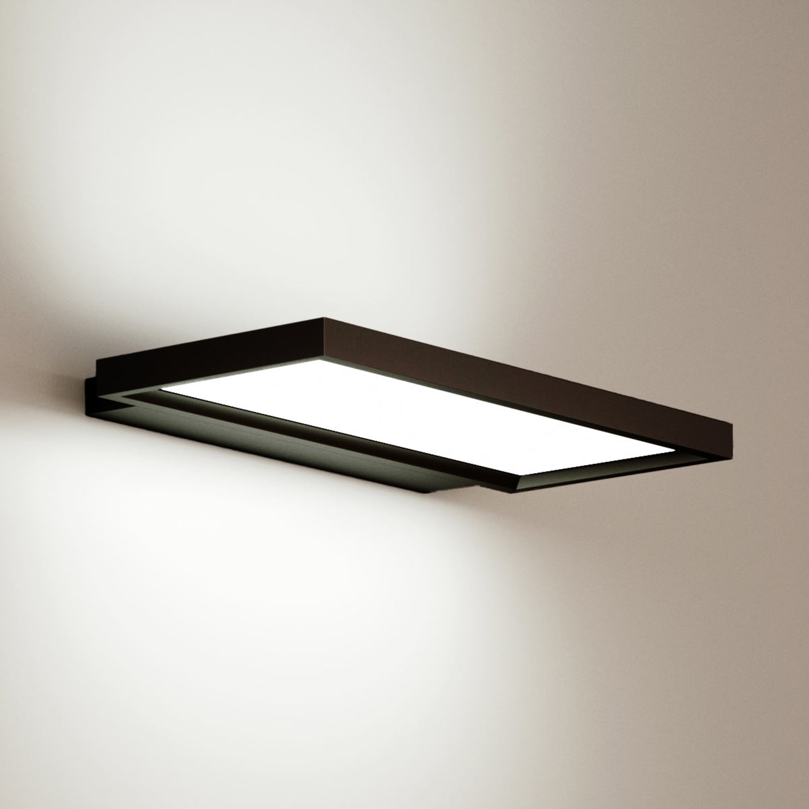 LED vegglampe Rick dimbar svart opp/ned 61 cm montert