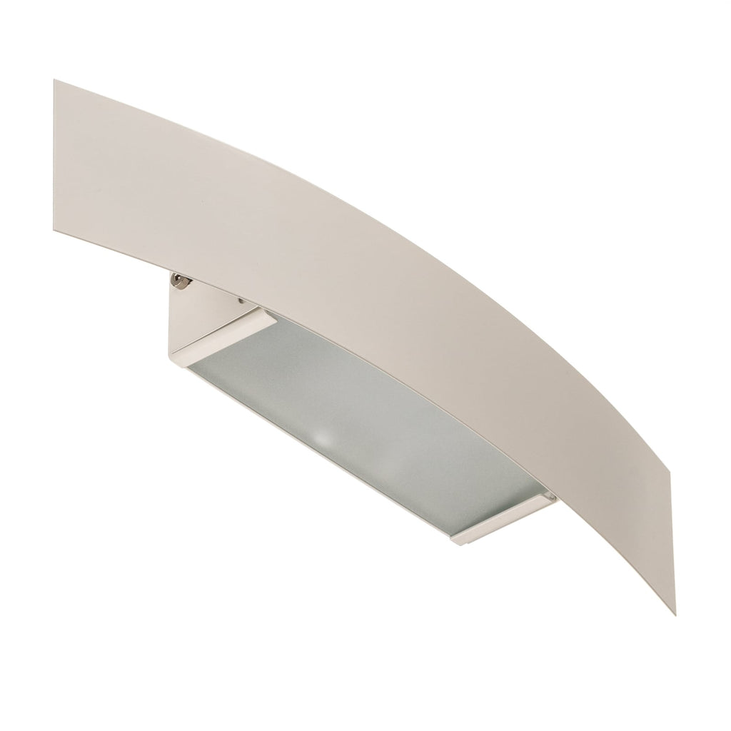 LED vegglampe Riga dimbar hvit glass bakside