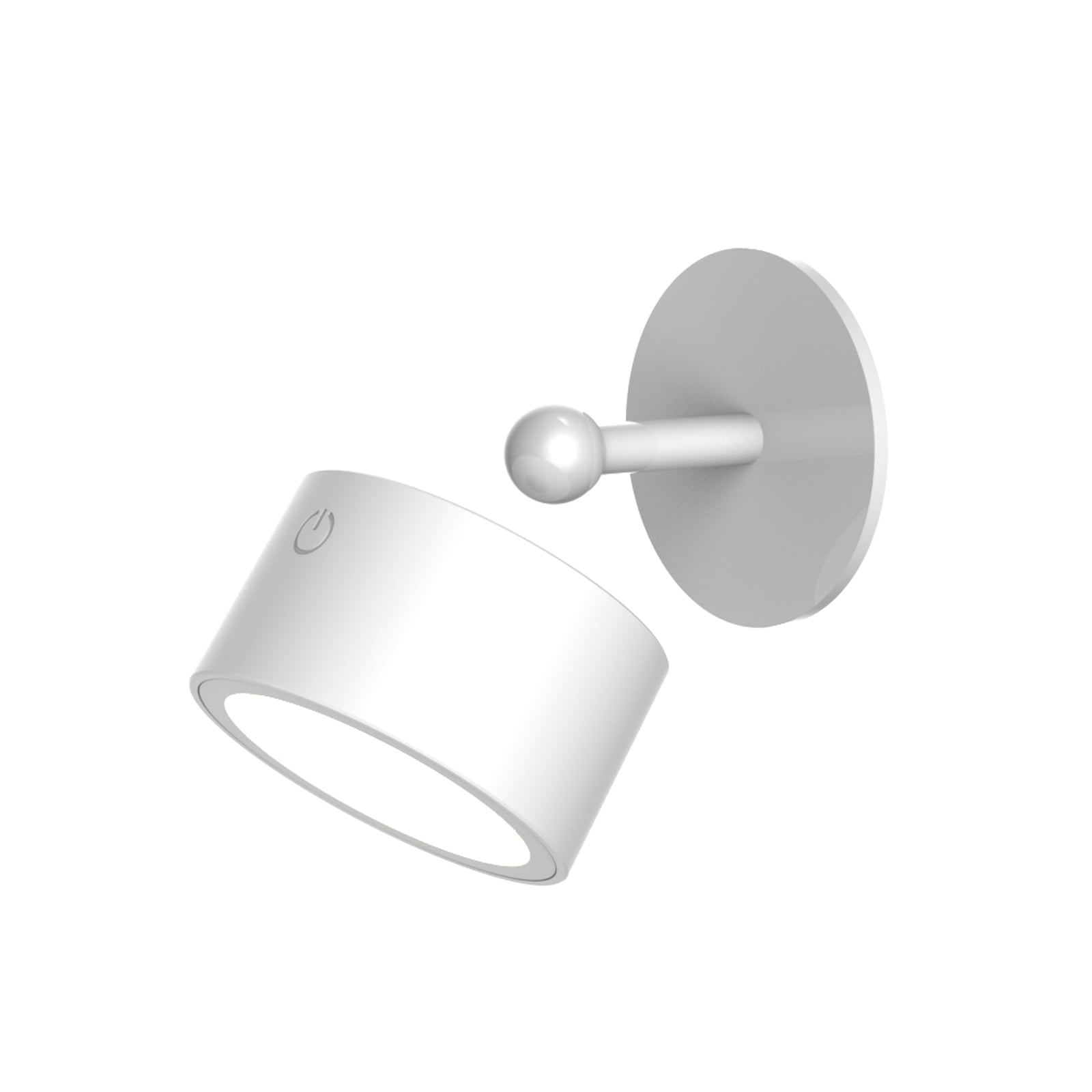 LED vegglampe Roll 8 oppladbar dimbar hvit detalj