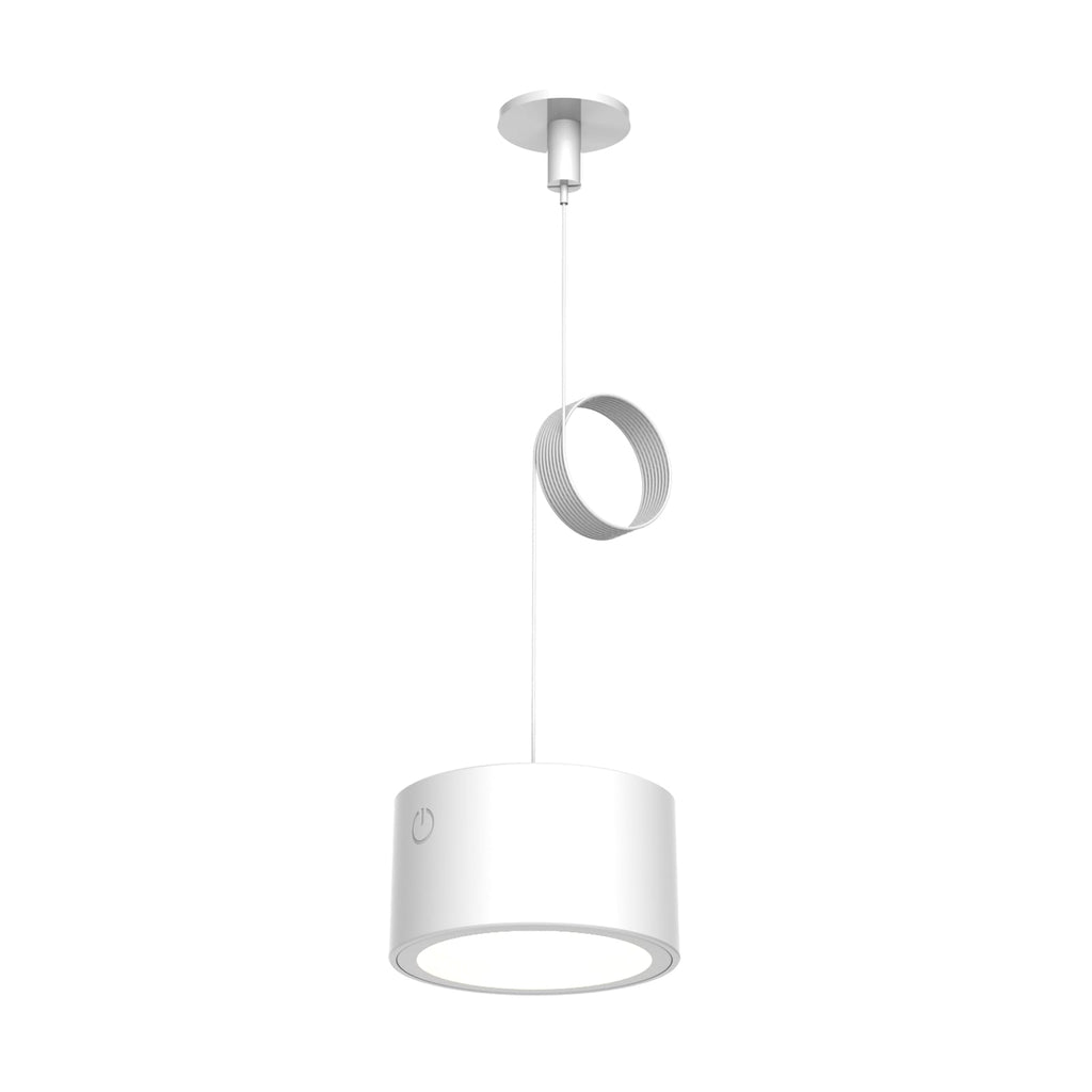 LED vegglampe Roll 8 oppladbar dimbar hvit montert på vegg
