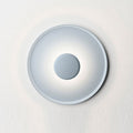 LED vegglampe rund dimbar blå Ø40 cm 18,3W varmhvit forfra