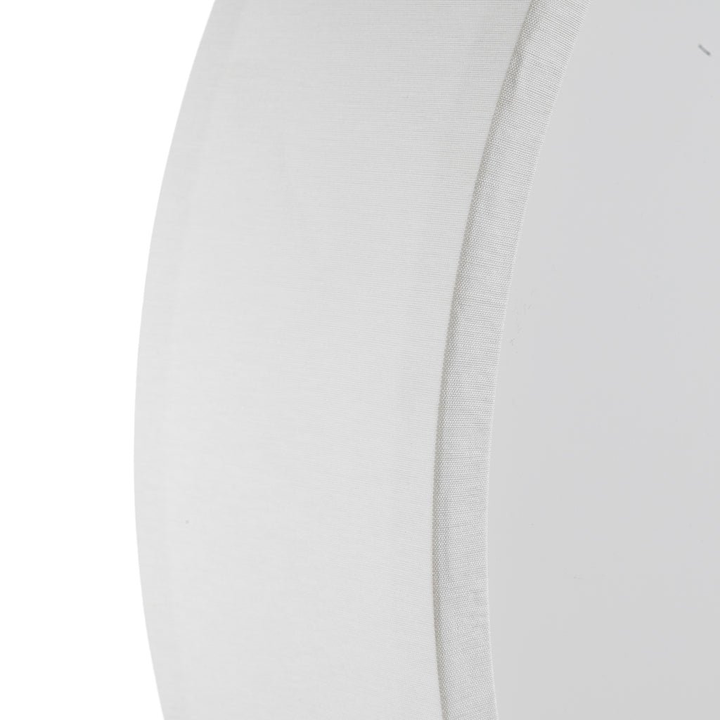 LED vegglampe rund tekstil hvit Ø40 cm 10W varmhvit montert på vegg
