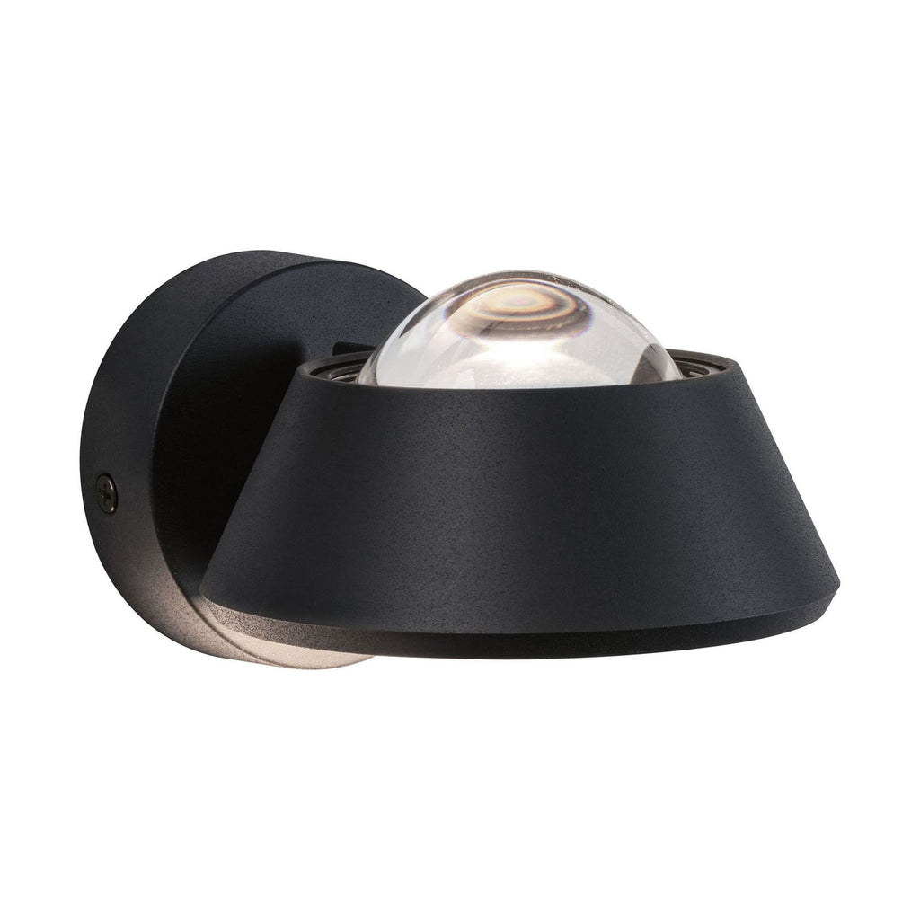 LED vegglampe Sabik opp og ned dimbar svart IP44 - Paulmann detalj av sprengring