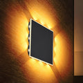 LED vegglampe Saidy svart metall forfra