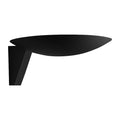LED vegglampe Scava 1.0 aluminium svart dimbar Ø20 cm forfra