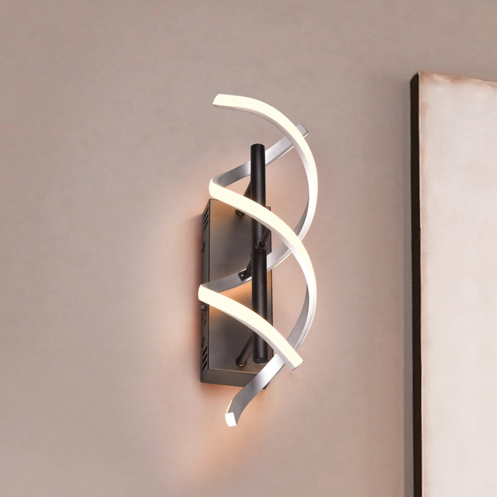 LED vegglampe Sequence dimbar CCT aluminium 47 cm fra Trio Lighting forfra