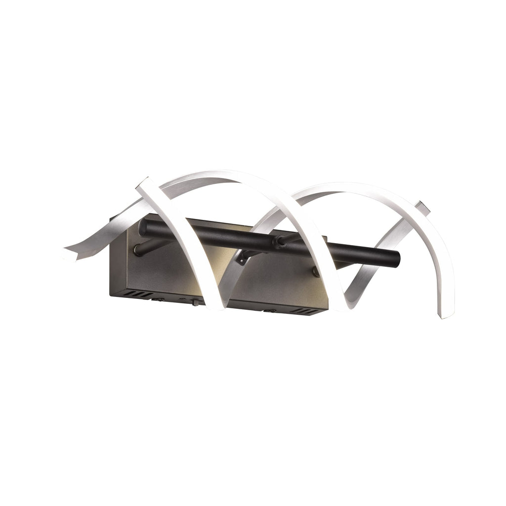 LED vegglampe Sequence dimbar CCT aluminium 47 cm detalj av dimmer