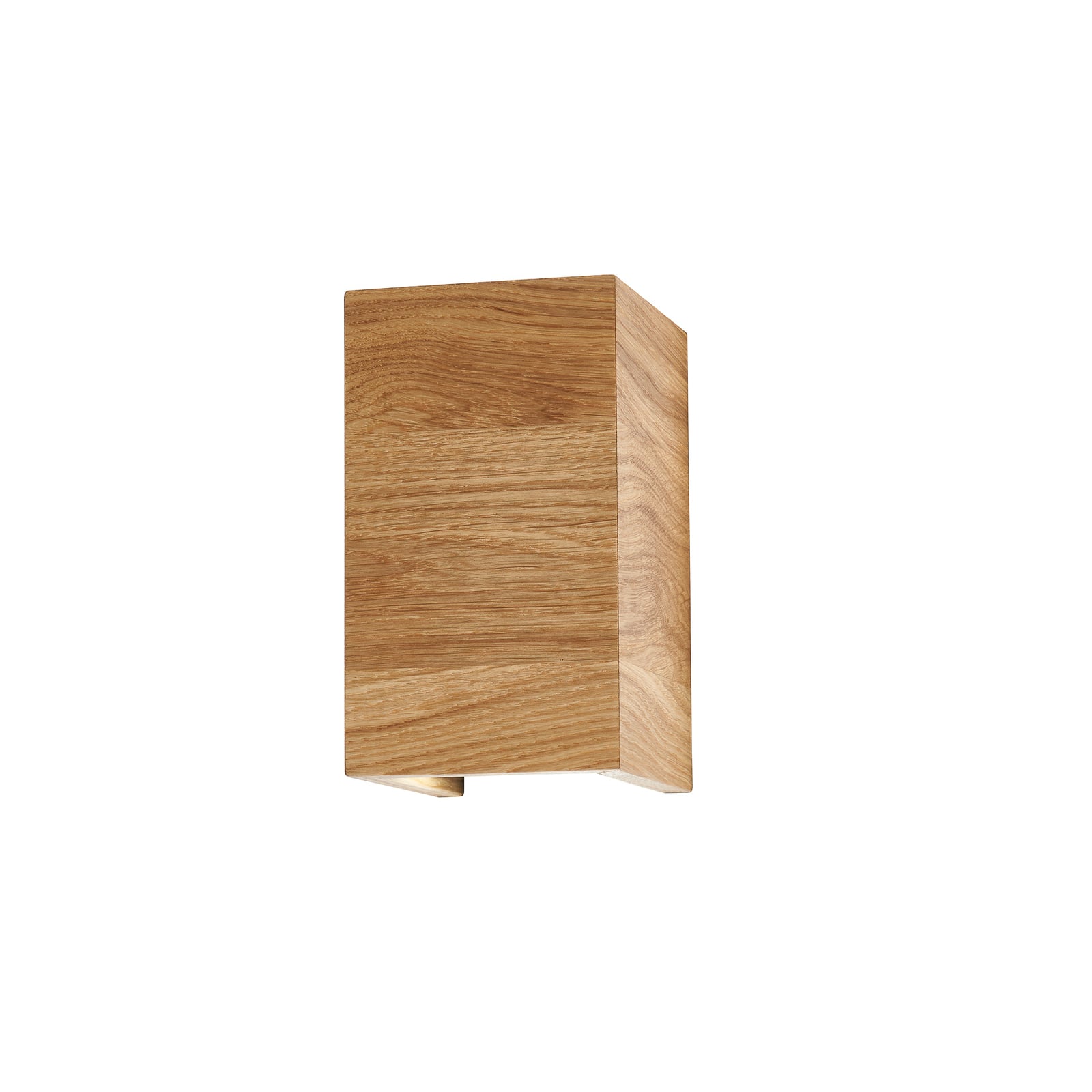 LED vegglampe Shine-Wood eik 2xGU10 10x18 cm bakside