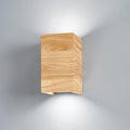 LED vegglampe Shine-Wood eik 2xGU10 10x18 cm forfra