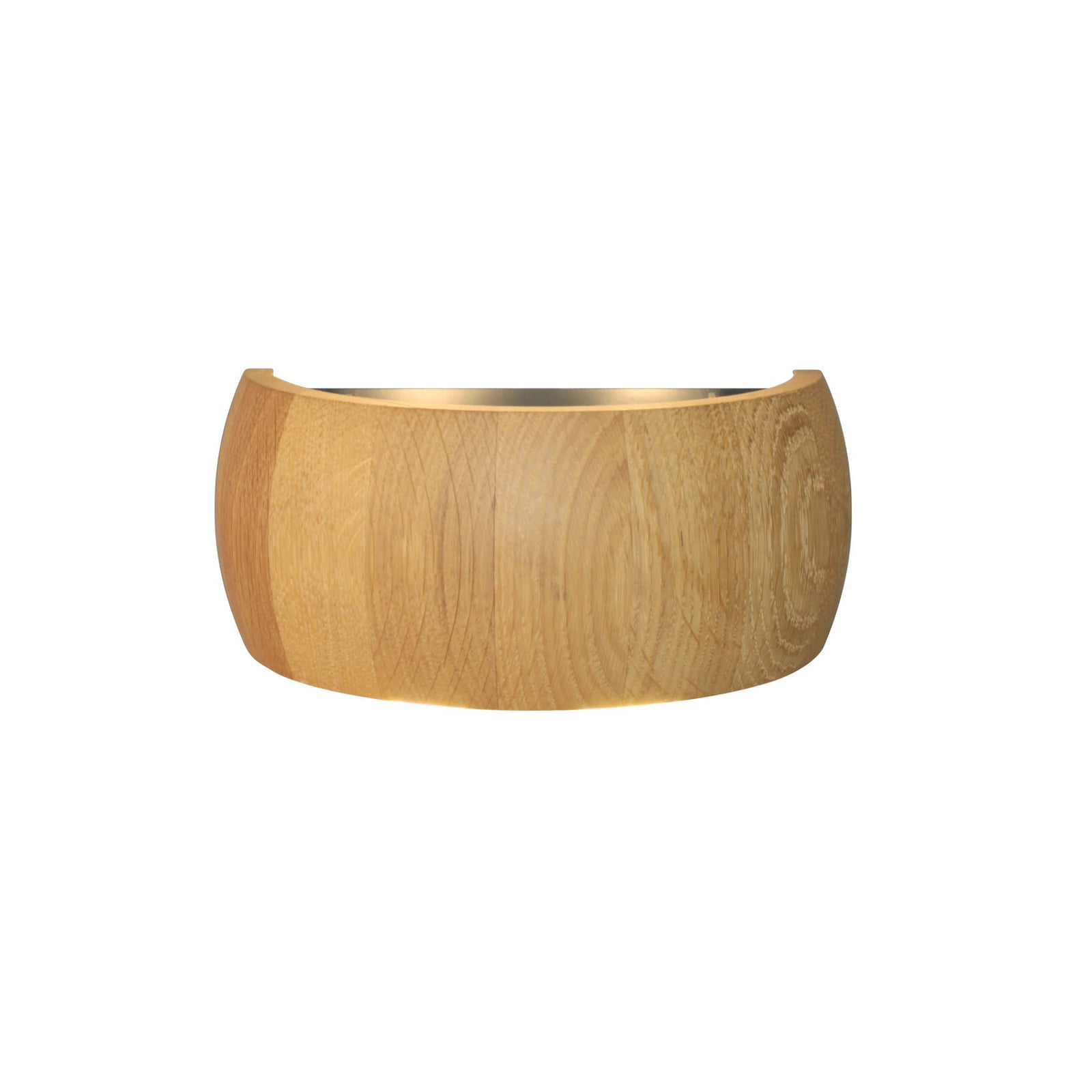 LED vegglampe Shine-Wood eik/svart 4-lys 20 cm detalj av eik og metall