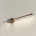 LED vegglampe Skaila svart aluminium 90 cm forfra