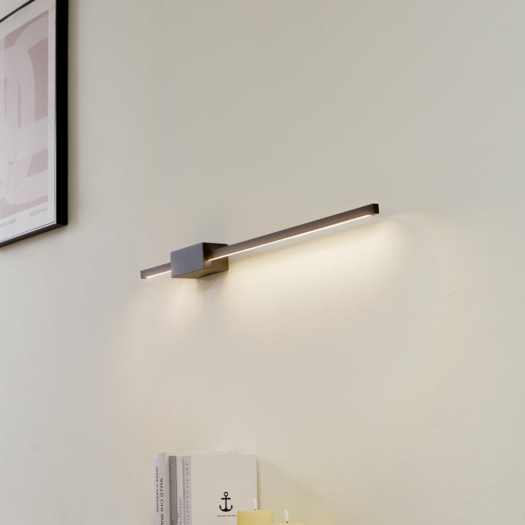 LED vegglampe Skaila svart aluminium 90 cm bakside