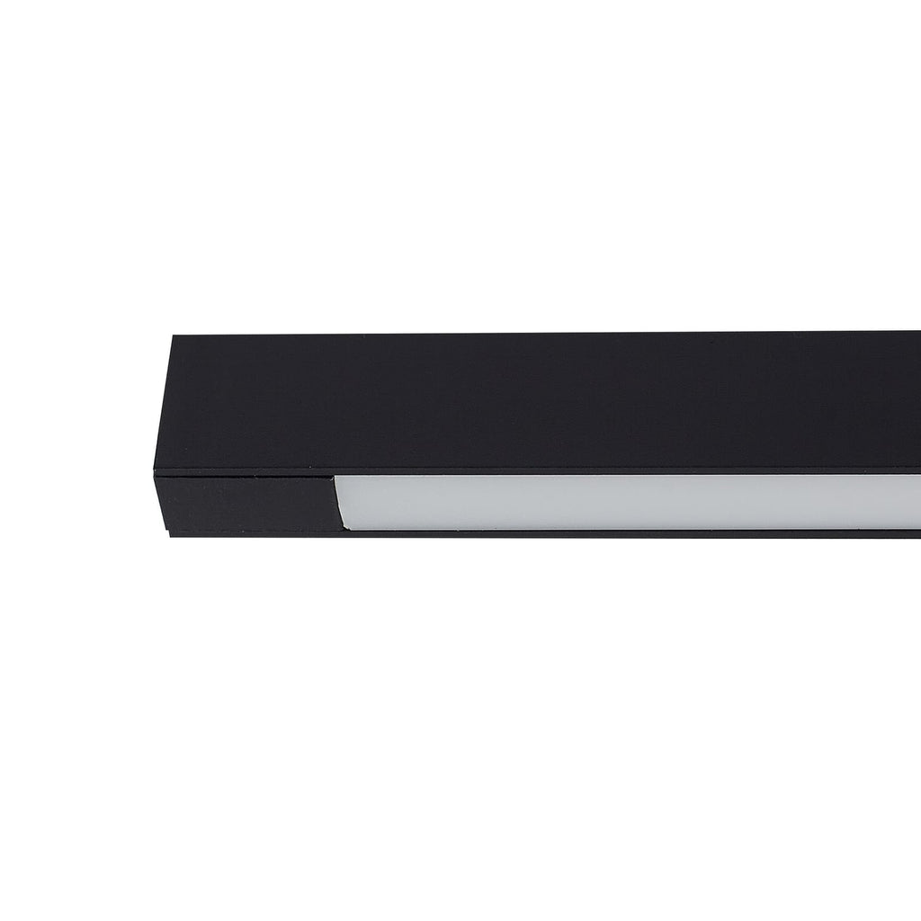 LED vegglampe Skaila svart aluminium 90 cm nærbilde