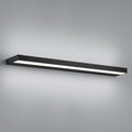 LED vegglampe Slate matt svart aluminium 60 cm IP44 Helestra forfra