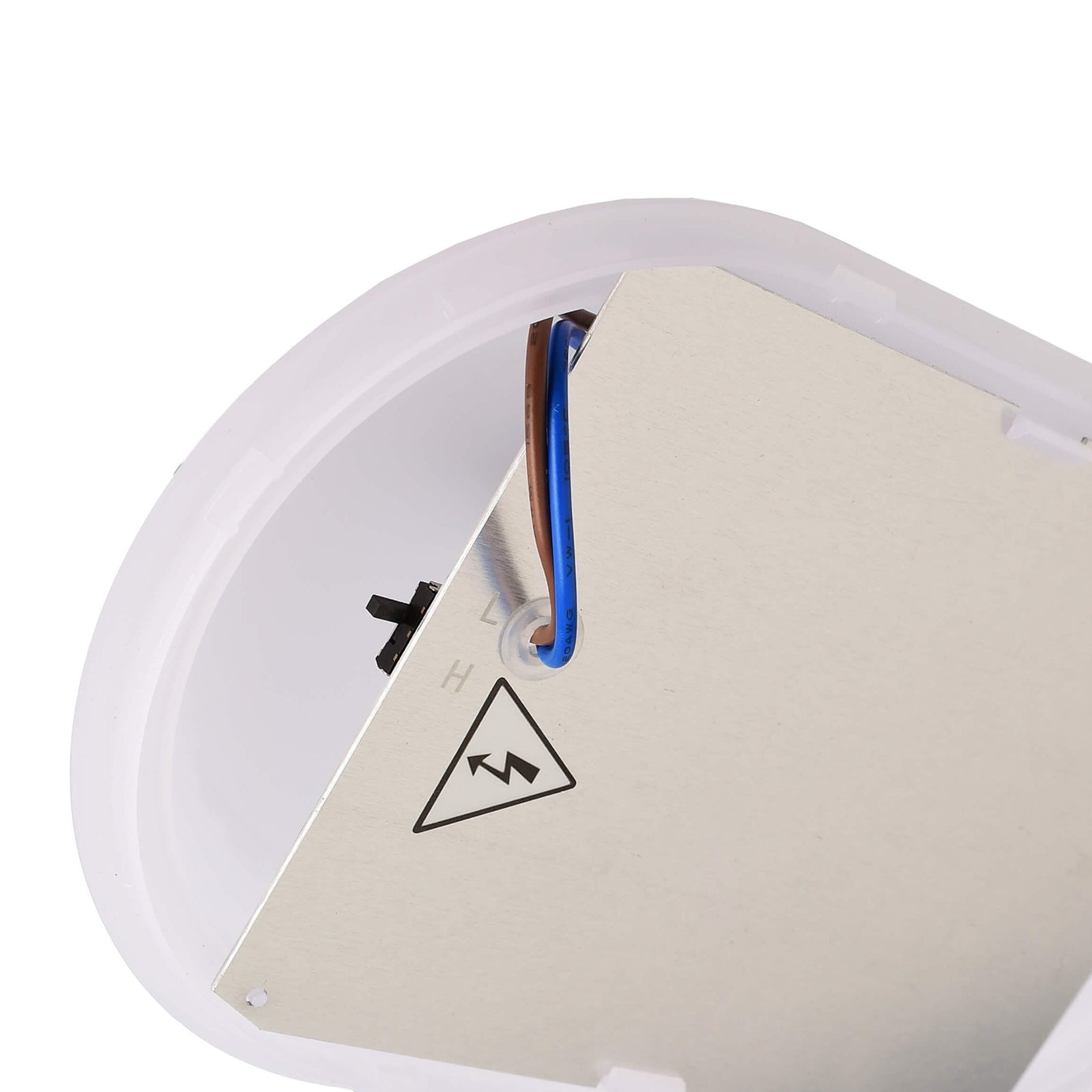 LED vegglampe Sotano grå CCT 7,5W IP54 montert på vegg