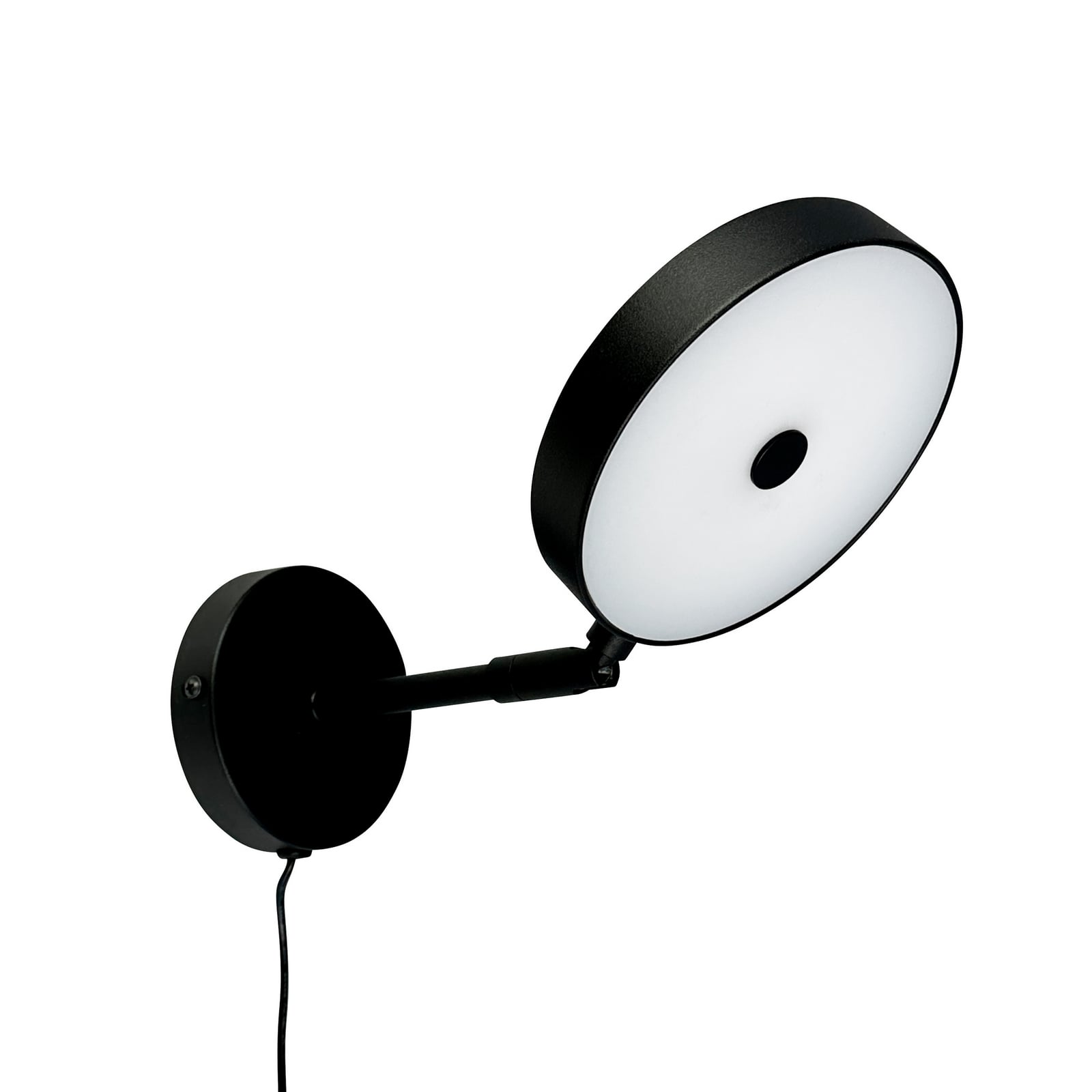 LED vegglampe Starlight dimbar svart montert i rom