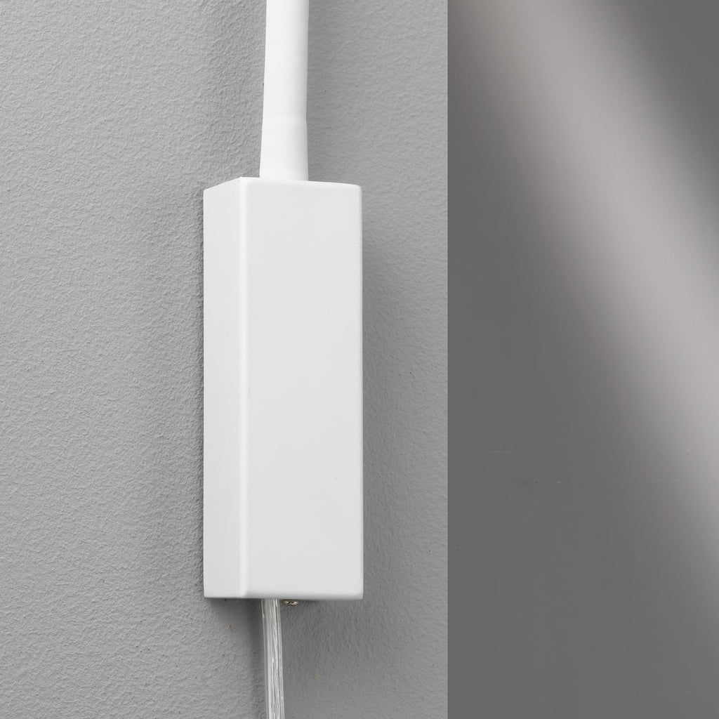 LED-vegglampe Sten dimbar gestestyring hvit 61 cm nærbilde av LED-lyskilde