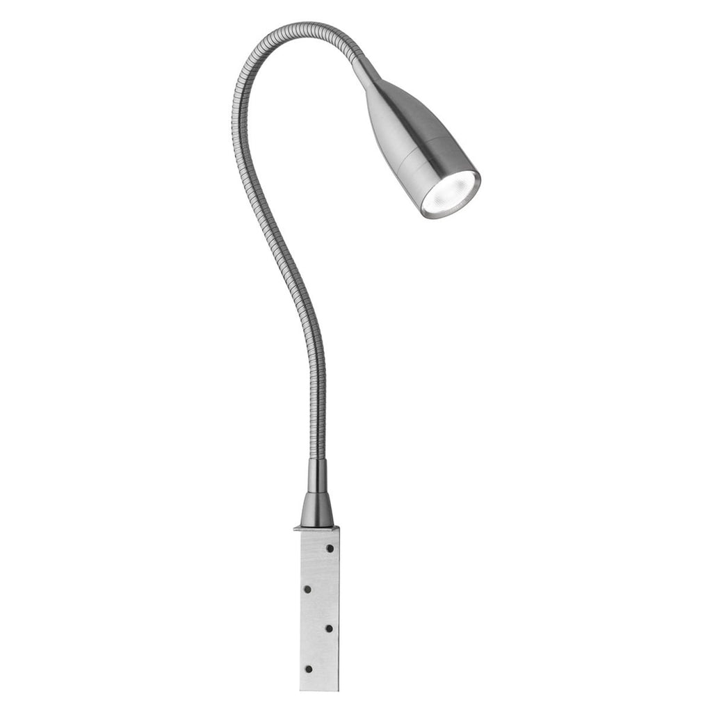 LED vegglampe Sten dimbar med gestestyring matt nikkel forfra