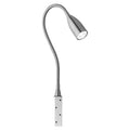 LED vegglampe Sten dimbar med gestestyring matt nikkel forfra