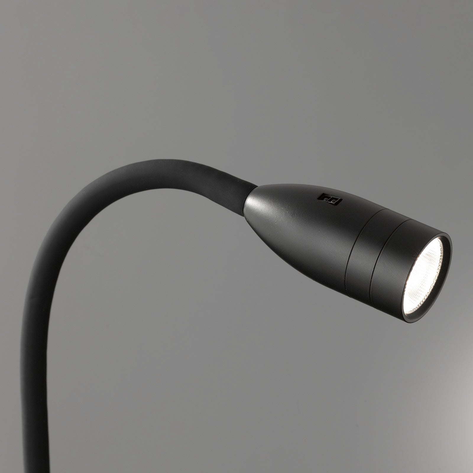 Detalj av LED vegglampe Sten dimbar med gestestyring svart 35 cm