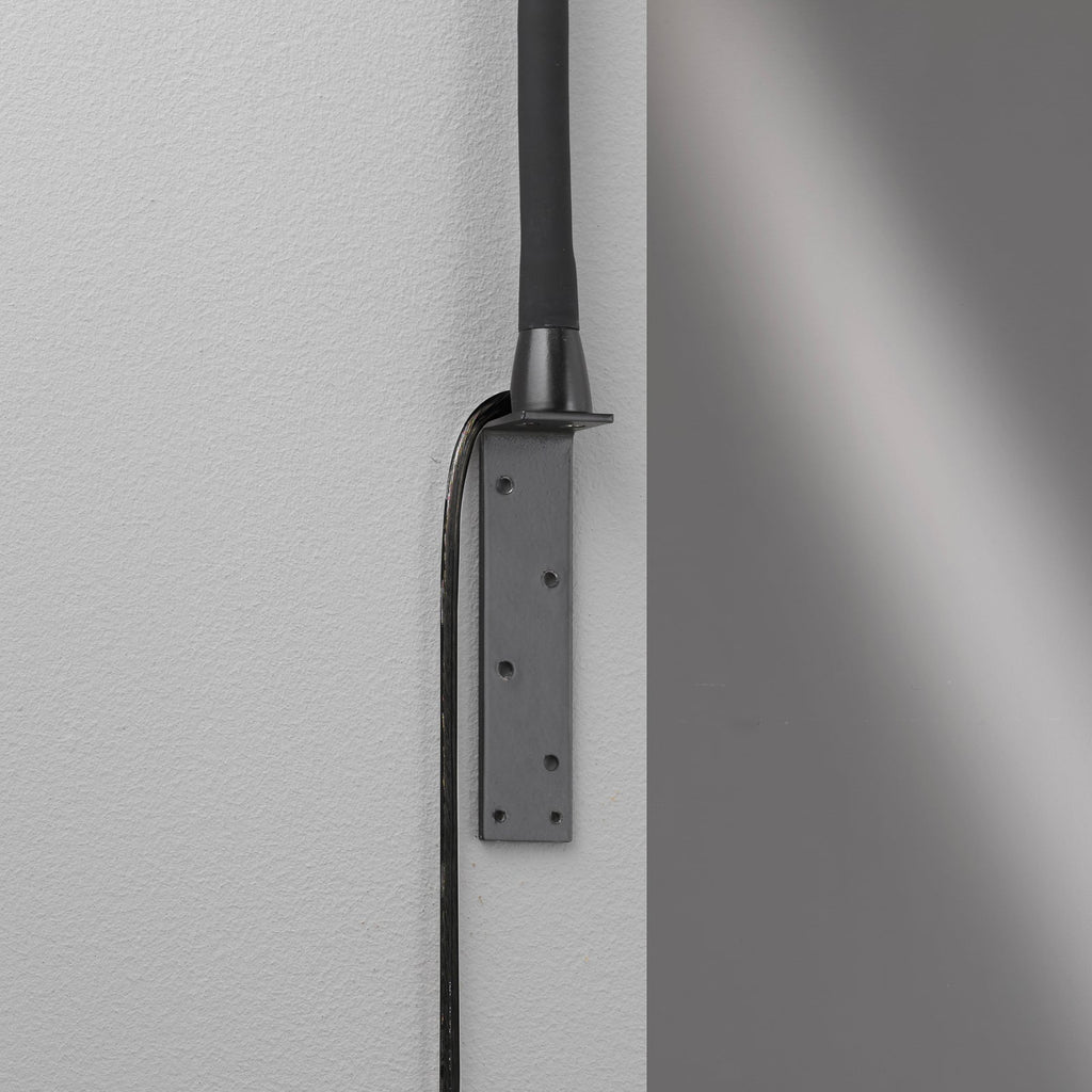 Nærbilde av LED vegglampe Sten dimbar med gestestyring svart 35 cm