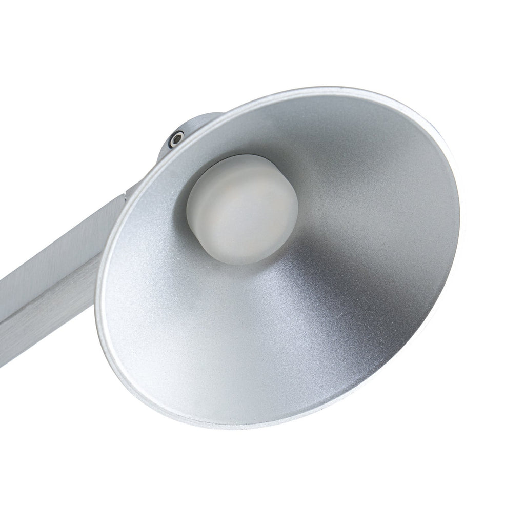 LED vegglampe Steve aluminium dimbar med USB-C 24 cm justerbar skjerm